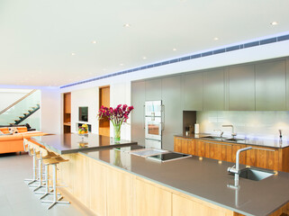 Countertop in modern kitchen