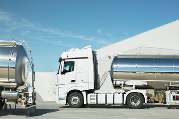 Stainless steel milk tankers