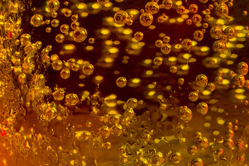 orange soda  bubbles