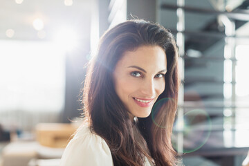 Portrait of smiling woman