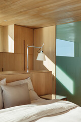 Lamp over bed