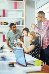 People working together in office