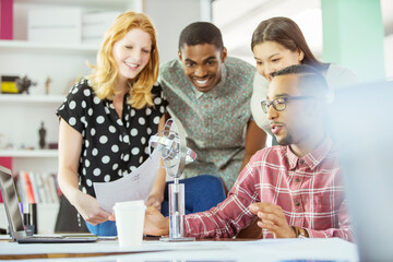 People working together in office