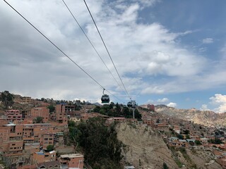 La Paz urban aerial cable way is the highest in the world