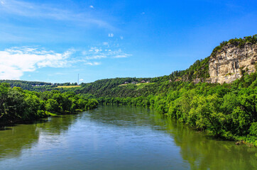 White Bluff Cliff on the White River in Arkansas 