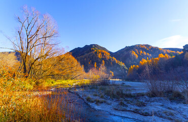 Autumn Colours at Arrowtown, South Island, New Zealand; Landscape Scenery Arrowtown