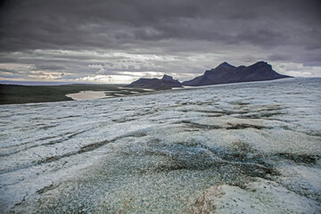 Serene landscape, Langjokull, Iceland