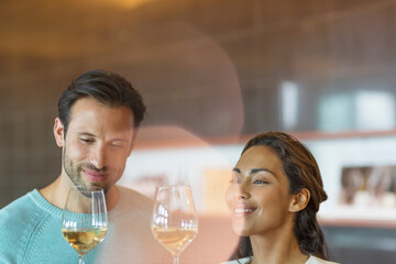 Couple wine tasting 