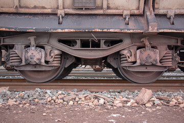 Fototapeta na wymiar Train wheel