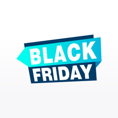 Black Friday sale inscription design template. Black Friday banner. Vector illustration