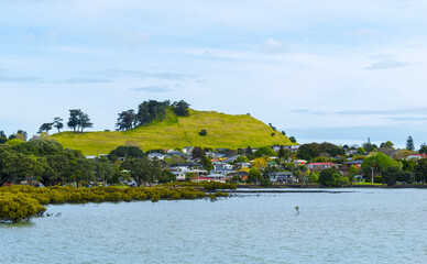 Panoramic View of Mangere Mountain, Auckland New Zealand