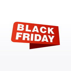 Black Friday sale inscription design template. Black Friday banner. Vector illustration
