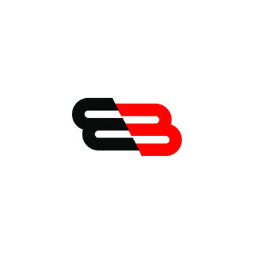 eb e b letter vector logo