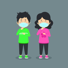 The Character Pair Is Sick of Coughing