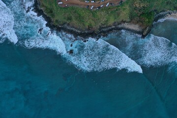 Hawaii waves from above