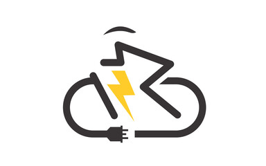 Creative innovation for charging car Concept Logo