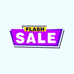 Flash Sale banner template design.Vector illustration.
