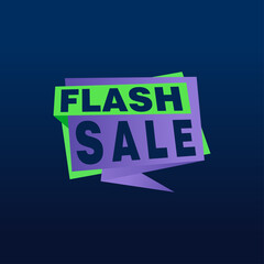Flash Sale banner template design.Vector illustration.