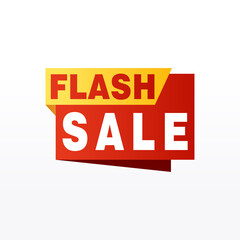 Flash Sale banner template design.Vector illustration.