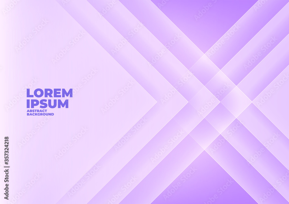 Poster abstract angle arrow overlap purple background with space for text and message.