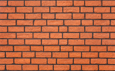 Orange brick wall texture background