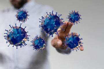Corona Virus Healthcare Concept. Coronavirus protection Pandemic Sars Fever.