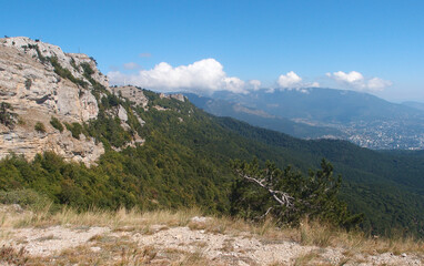 View from Mount Ai-Petri on the Black Sea coast