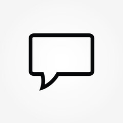 Naklejka premium icon buuble, chat, message, talk, comment vector