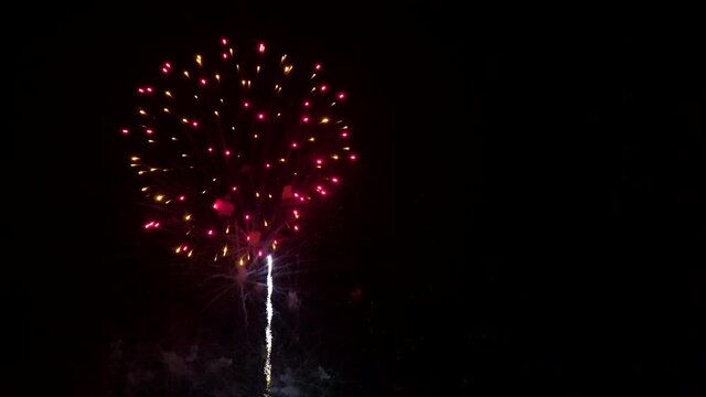 Wonderful holiday with fireworks on the night of Independence Day