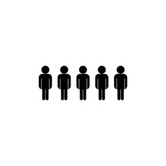 business people icon vector isolated