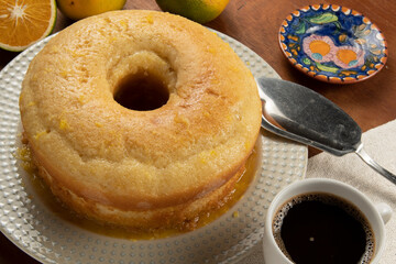 homemade orange cake