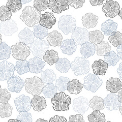 Light Purple vector seamless elegant wallpaper with flowers.