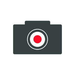 icon camera vector design isolated white