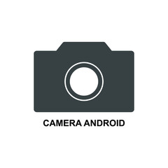 camera icon photography isolated white