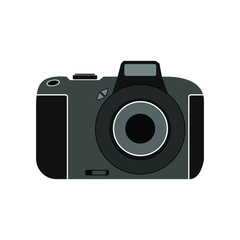camera icon photography isolated white