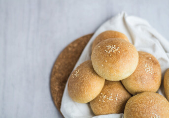 buns with sesame seeds