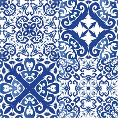 Traditional ornate portuguese azulejos.
