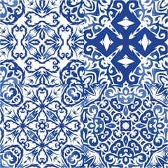 Traditional ornate portuguese azulejos.