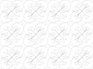 Obraz premium Seamless pattern design with floral background elements, beautiful ornaments