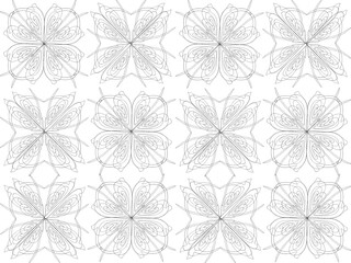 Fototapeta premium Seamless pattern design with floral background elements, beautiful ornaments