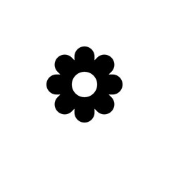 flower icon glyph style design