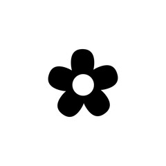flower icon glyph style design