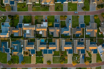 Aerial view of a planned community near Cape Town, South Africa