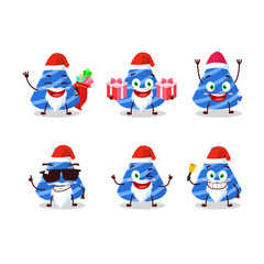 Santa Claus emoticons with party hat cartoon character