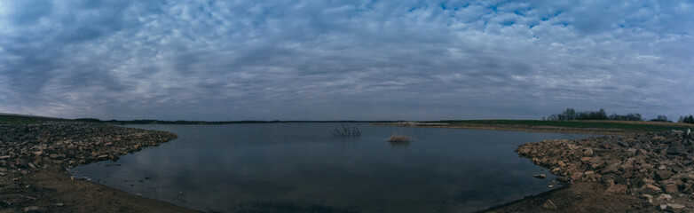 Panorama of lake inlet, Smithville Lake