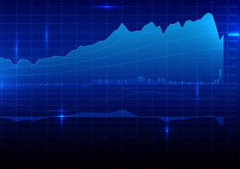 Digital stock market trading background.