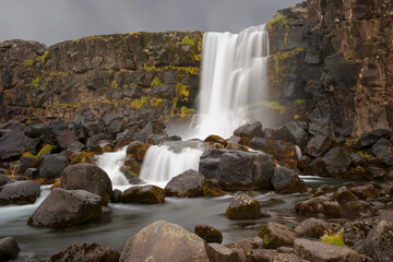 Icelandic waterfall 