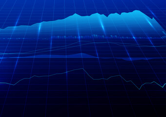 Digital stock market trading background.