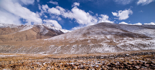 Sun-kissed himalayan valleys  in Zanskar