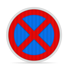Fototapeta premium No stopping road sign